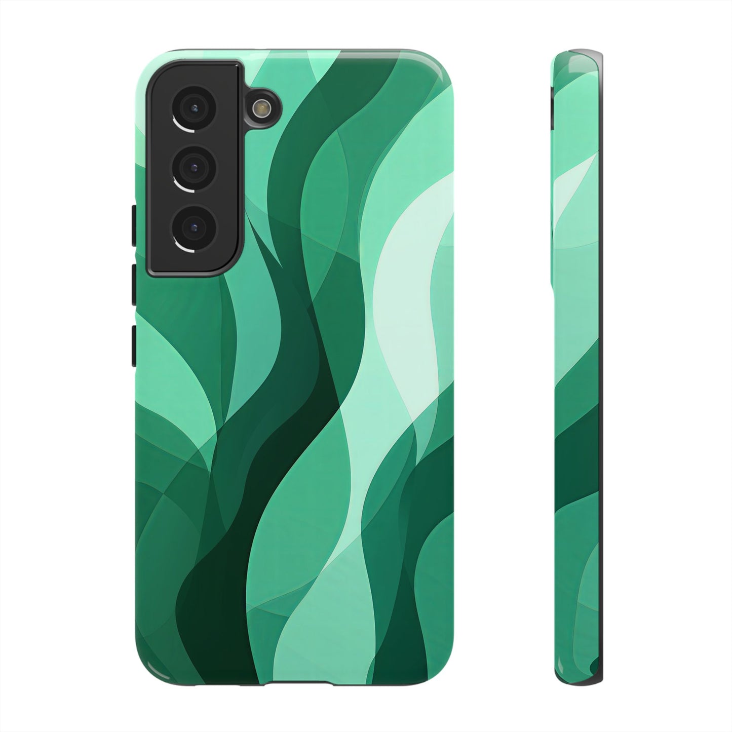 Verdant Flow – Abstract Nature-Inspired Phone Case for iPhone, Samsung & Pixel