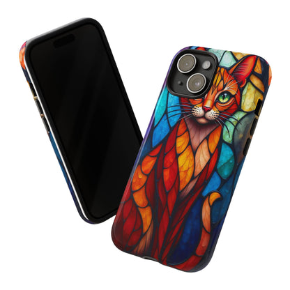 Geometric Cat: Colorful Abstract Portrait