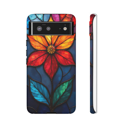 Radiant Blossom: Red and Orange Floral Elegance