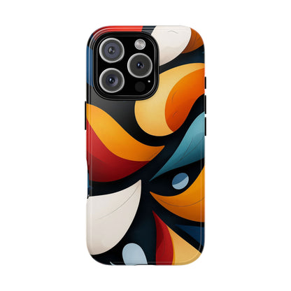Petal Drift – Modern Abstract Leaf Pattern Phone Case for iPhone, Samsung & Pixel