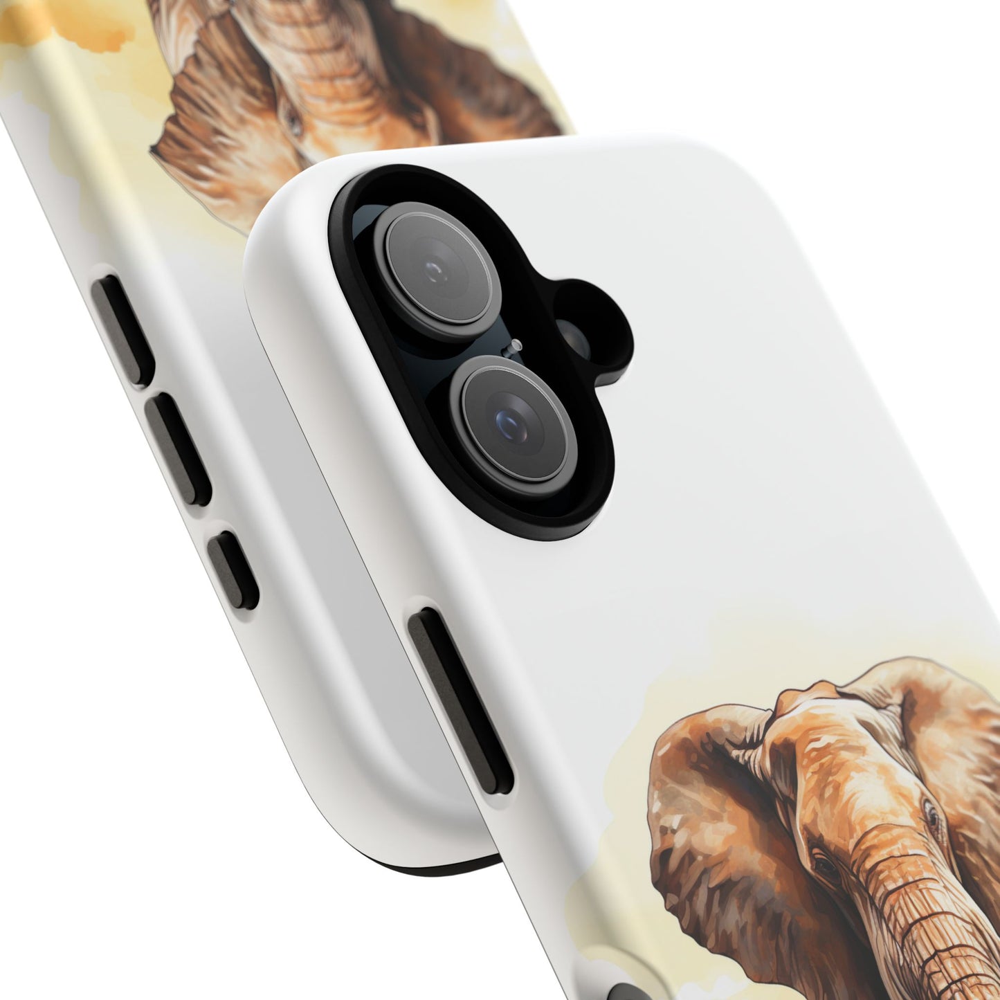 Safari Elephant Watercolor Mobile Cover – Majestic Wildlife Art