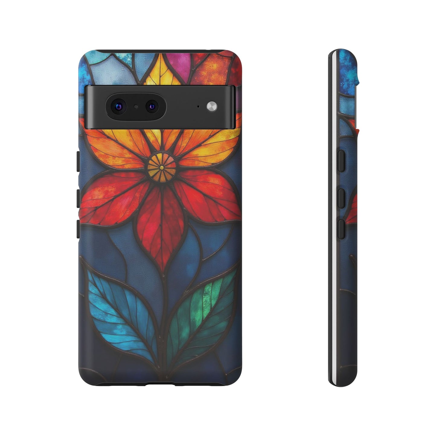 Radiant Blossom: Red and Orange Floral Elegance