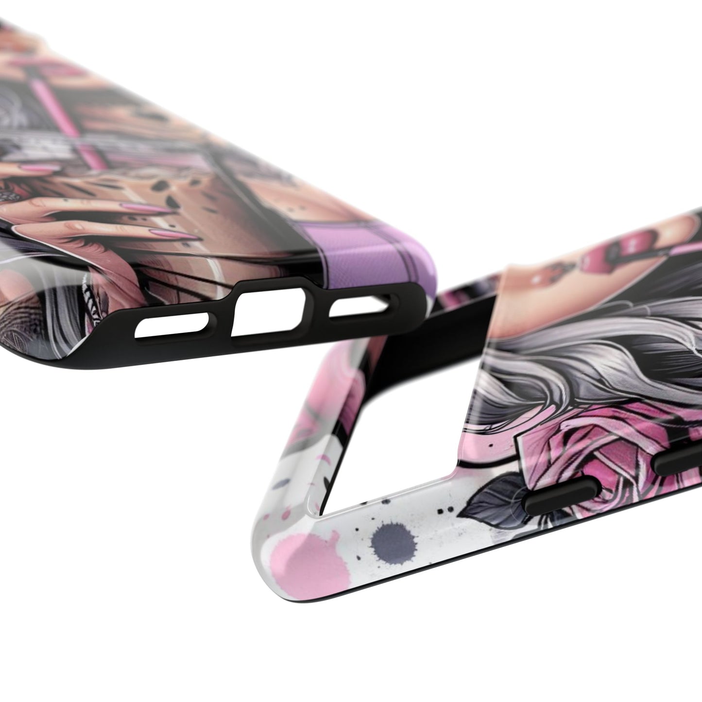 Pink Aesthetic Rebel – Iced Coffee & Inked Beauty Mobile Cover