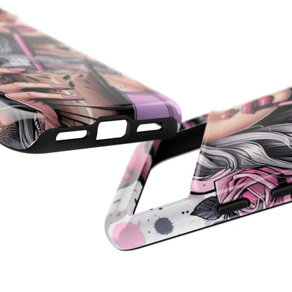 Pink Aesthetic Rebel – Iced Coffee & Inked Beauty Mobile Cover