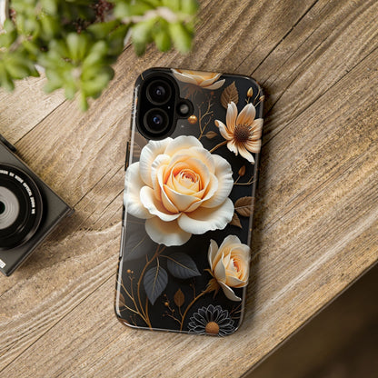 Elegant 3D Floral Design, Botanical Phone Case design for Iphone.