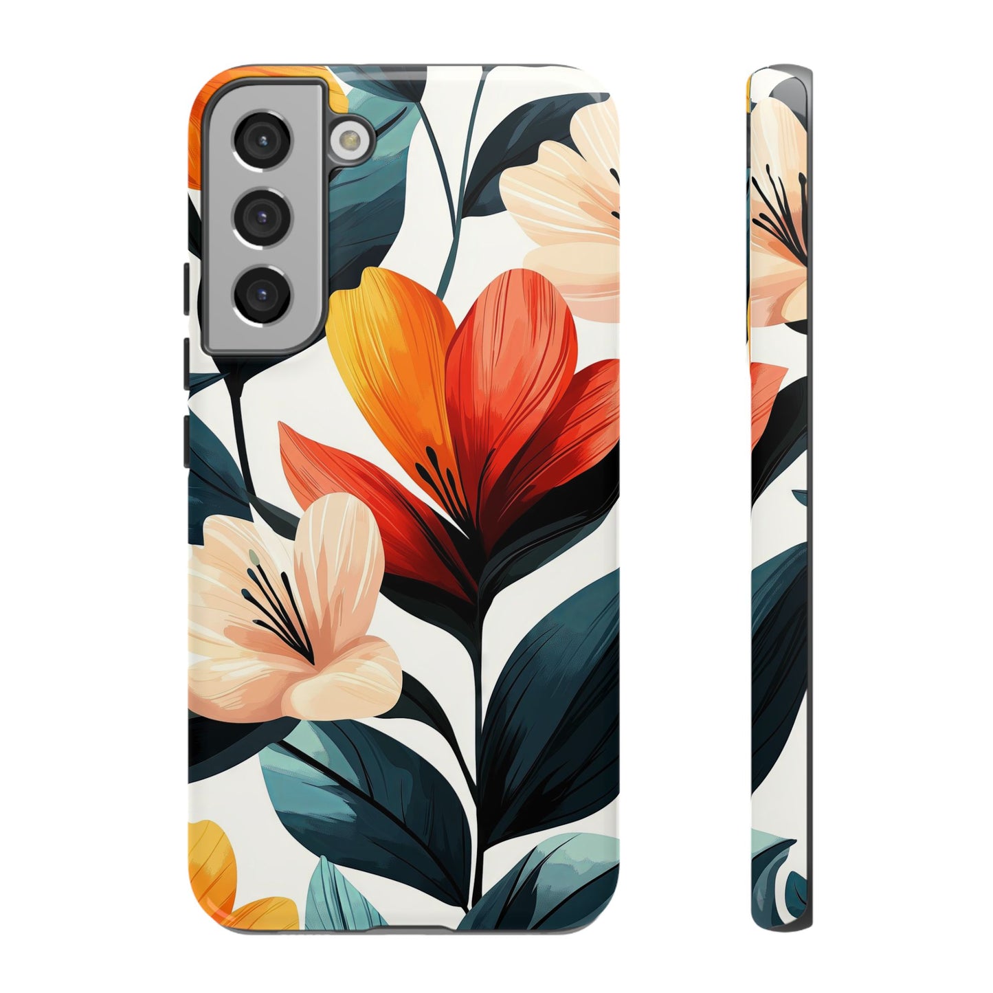 Sunset Garden Floral Case | Vibrant Bloom Design for iPhone, Pixel & Samsung