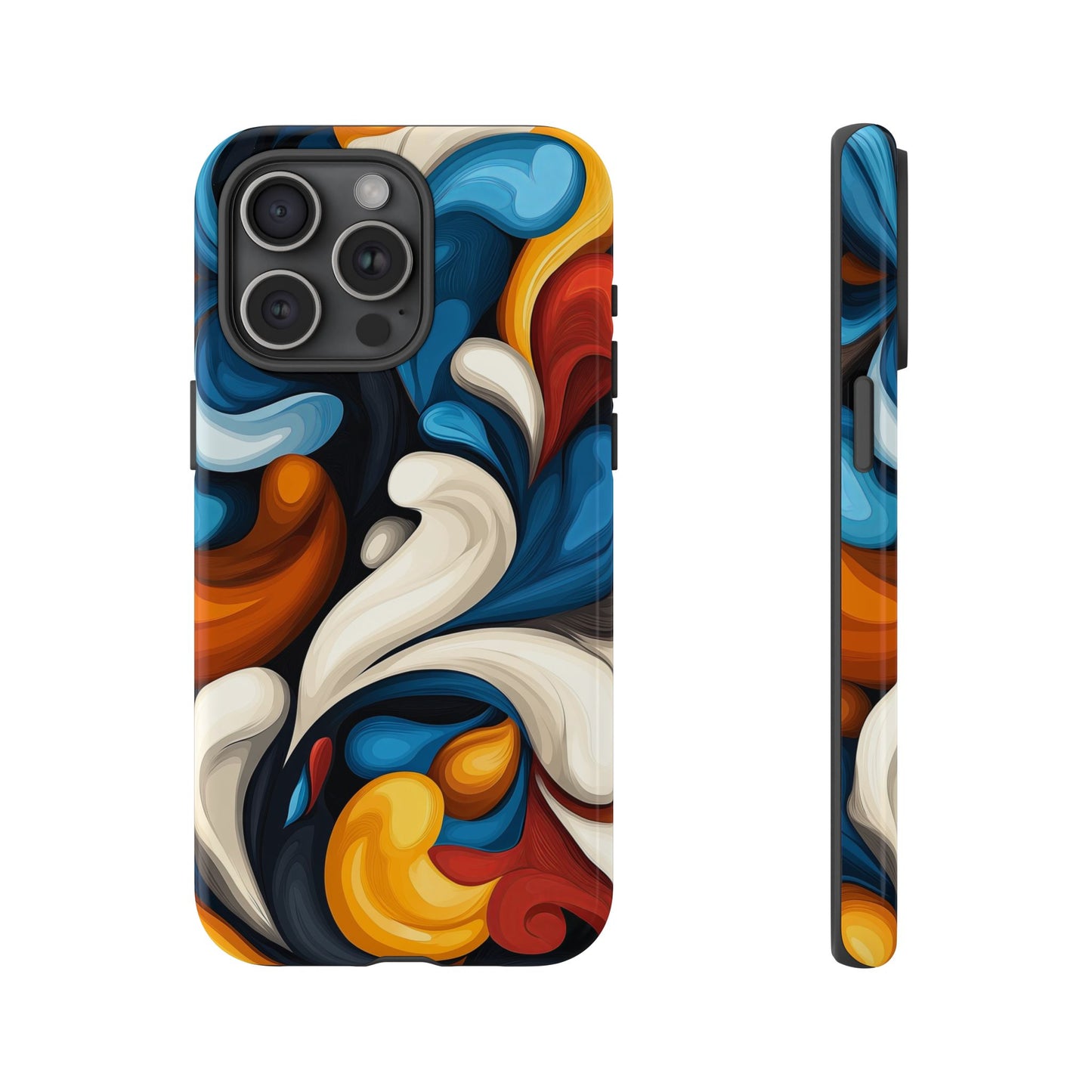 ColorSurge – Bold Fluid Abstract  Phone Case for iPhone, Samsung & Pixel