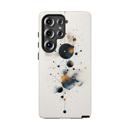 Cosmic Connect – Orbital Geometry Abstract Phone Case for iPhone, Google Pixel, Samsung