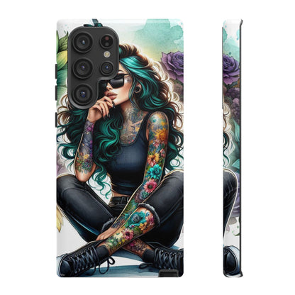 Urban Wildflower – Edgy Tattooed Beauty Mobile Cover