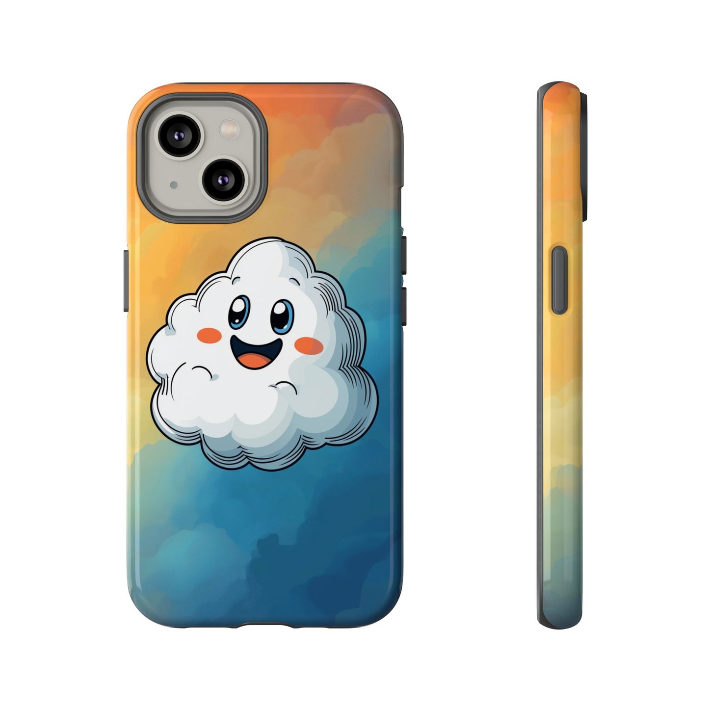 Happy Cloud Anime Phone Case for iPhone, Samsung, Google Pixel