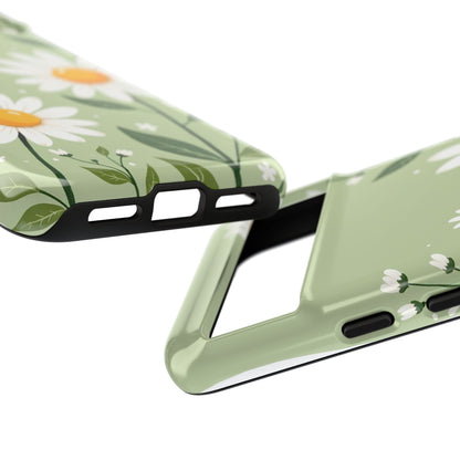 Green Floral Case, Daisy Pattern Design, Iphone Case Design, Perfect Gift For Her