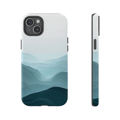 Tranquil Terrain – Misty Abstract Landscape Case for iPhone, Samsung & Pixel