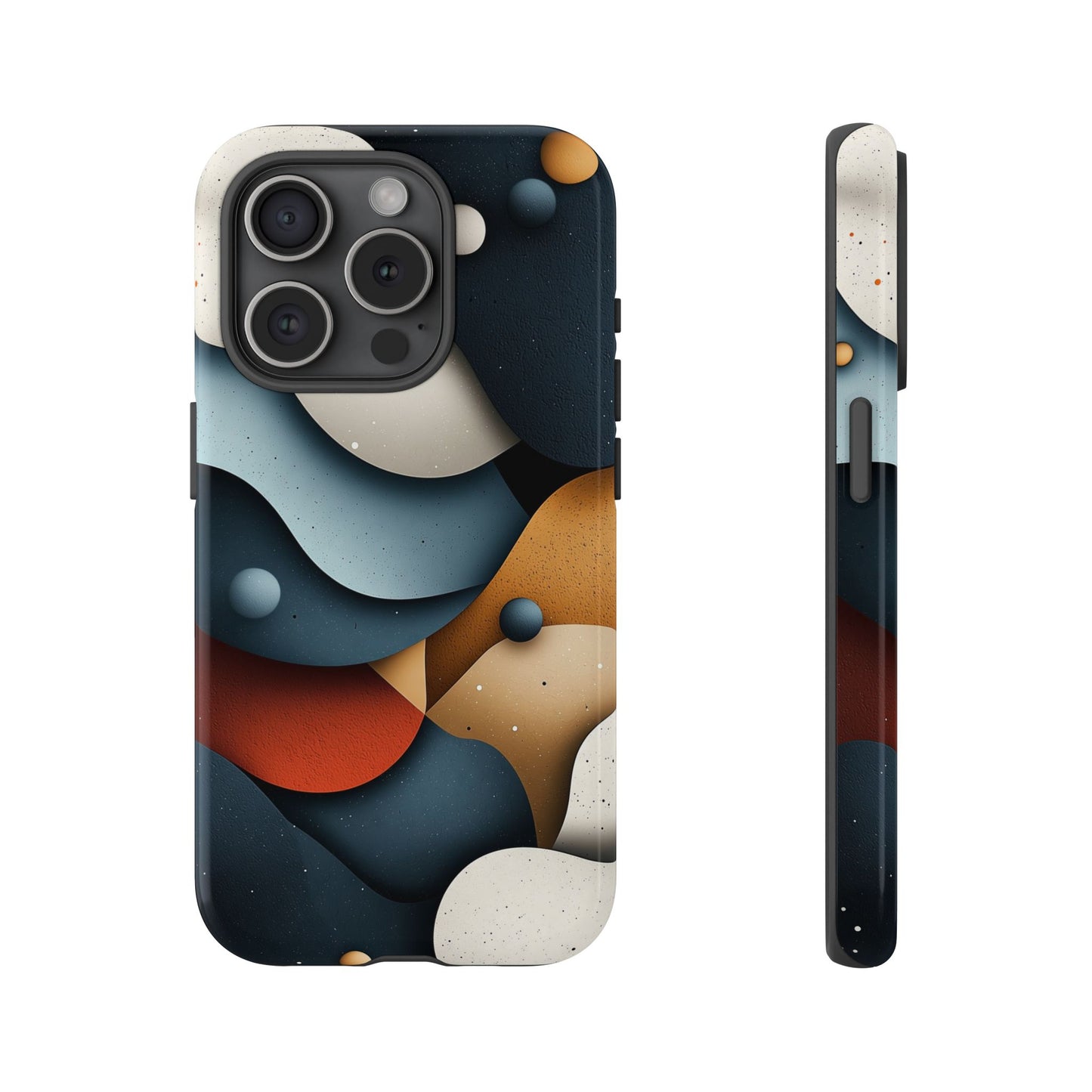 Cosmic Flow – Textured Abstract Phone Case for iPhone, Samsung & Pixel