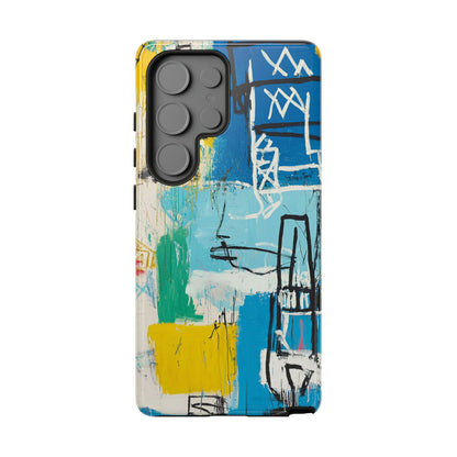 Artistic Phone Case – Jean-Michel Basquiat Graffiti Art - iPhone, Samsung & Google Pixel Cover - Artistic Painting Case,  Art Lover Gift