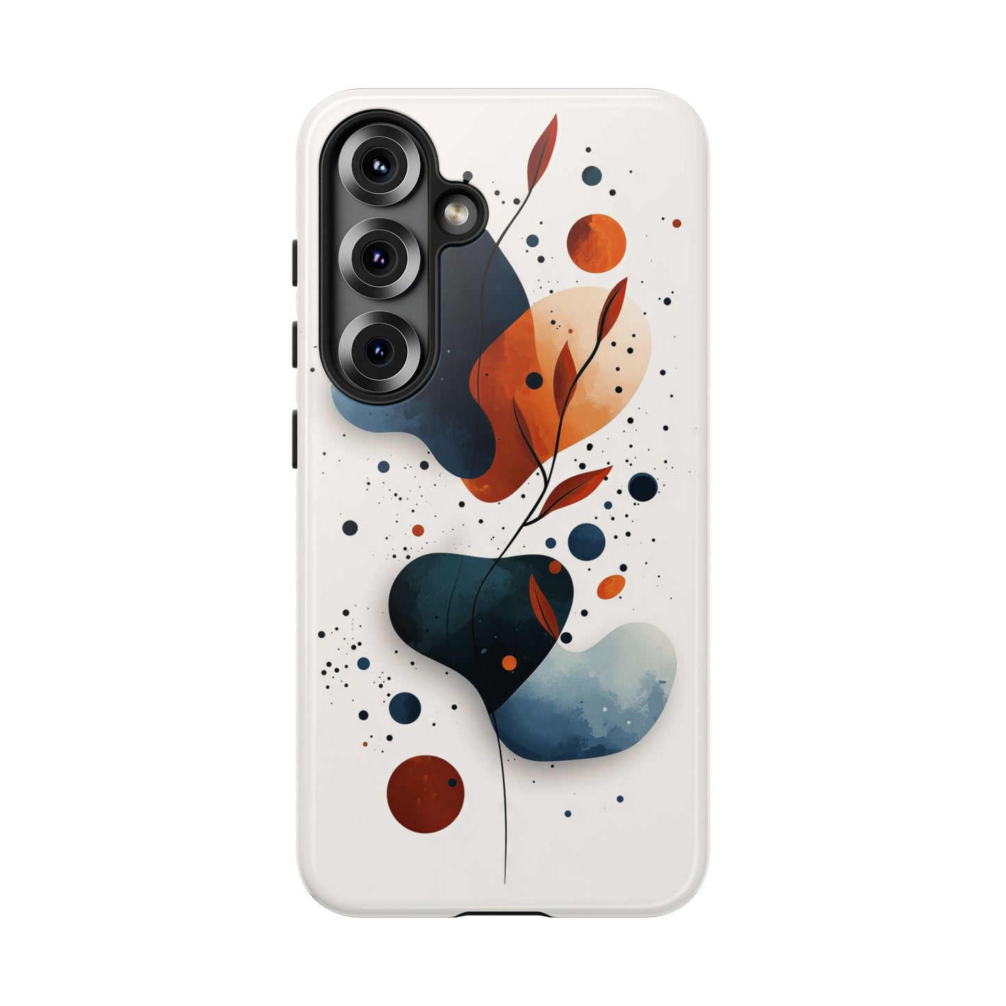 Celestial Bloom – Minimal Abstract Phone Case for iPhone, Samsung & Pixel