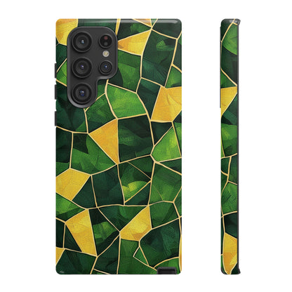 Intricate Turtle Shell Mosaic Phone Case for iPhone, Samsung & Google Pixel