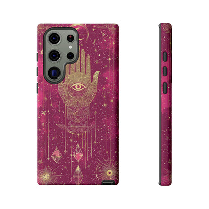Cosmic Hamsa Boho Phone Case for iPhone, Pixel & Samsung