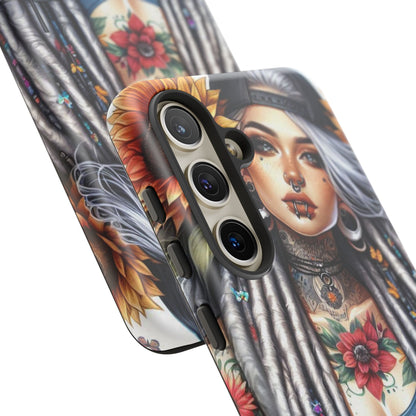 Sunflower Queen – Boho Rebel Tattoo Mobile Cover
