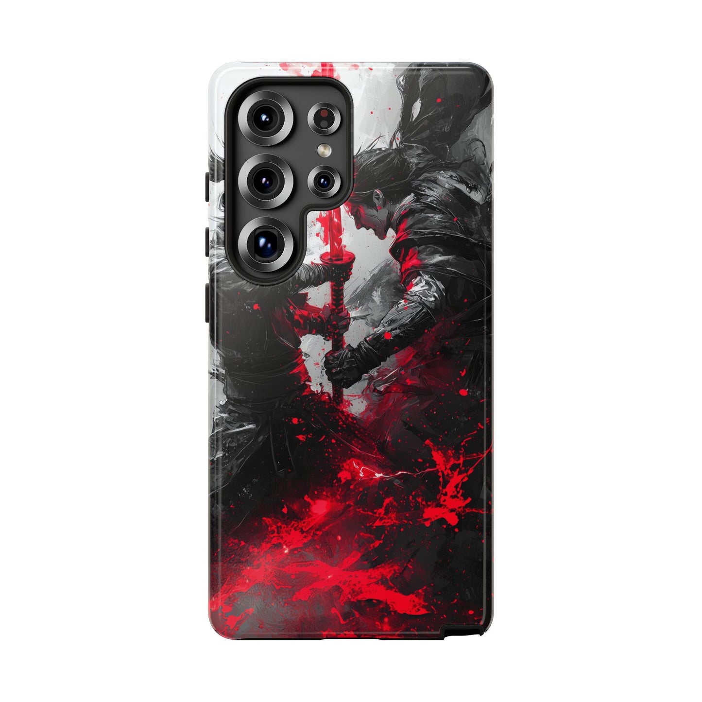 Duel of Fates | Red Energy Samurai Clash Phone Case for iPhone, Samsung & Pixel