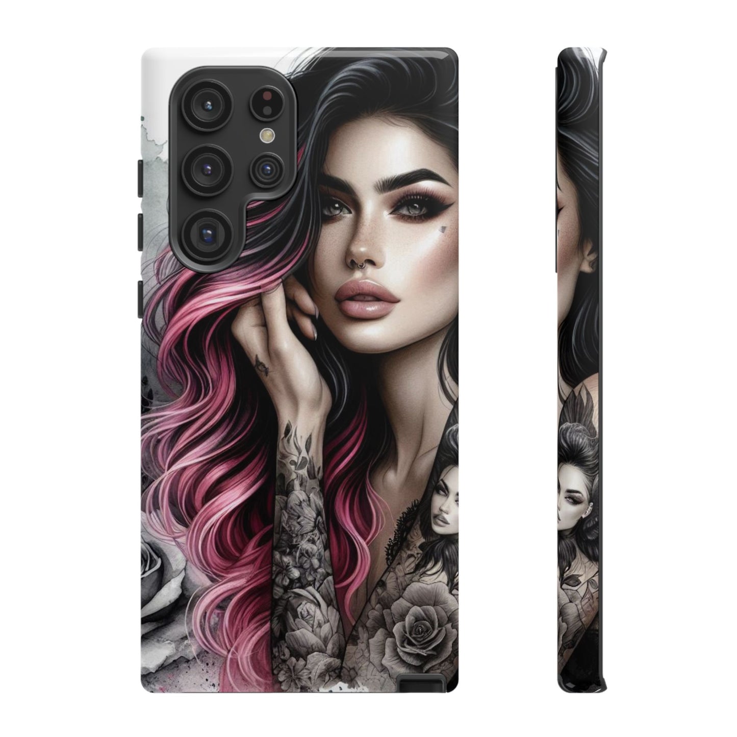 Tattooed Elegance – Gothic Art Mobile Cover