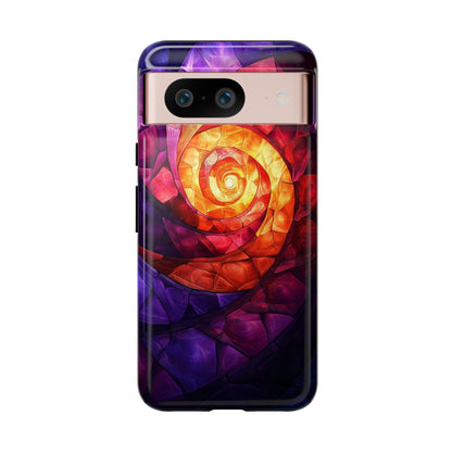 Retro Spiral Psychedelic Phone Case for iPhone, Samsung & Pixel