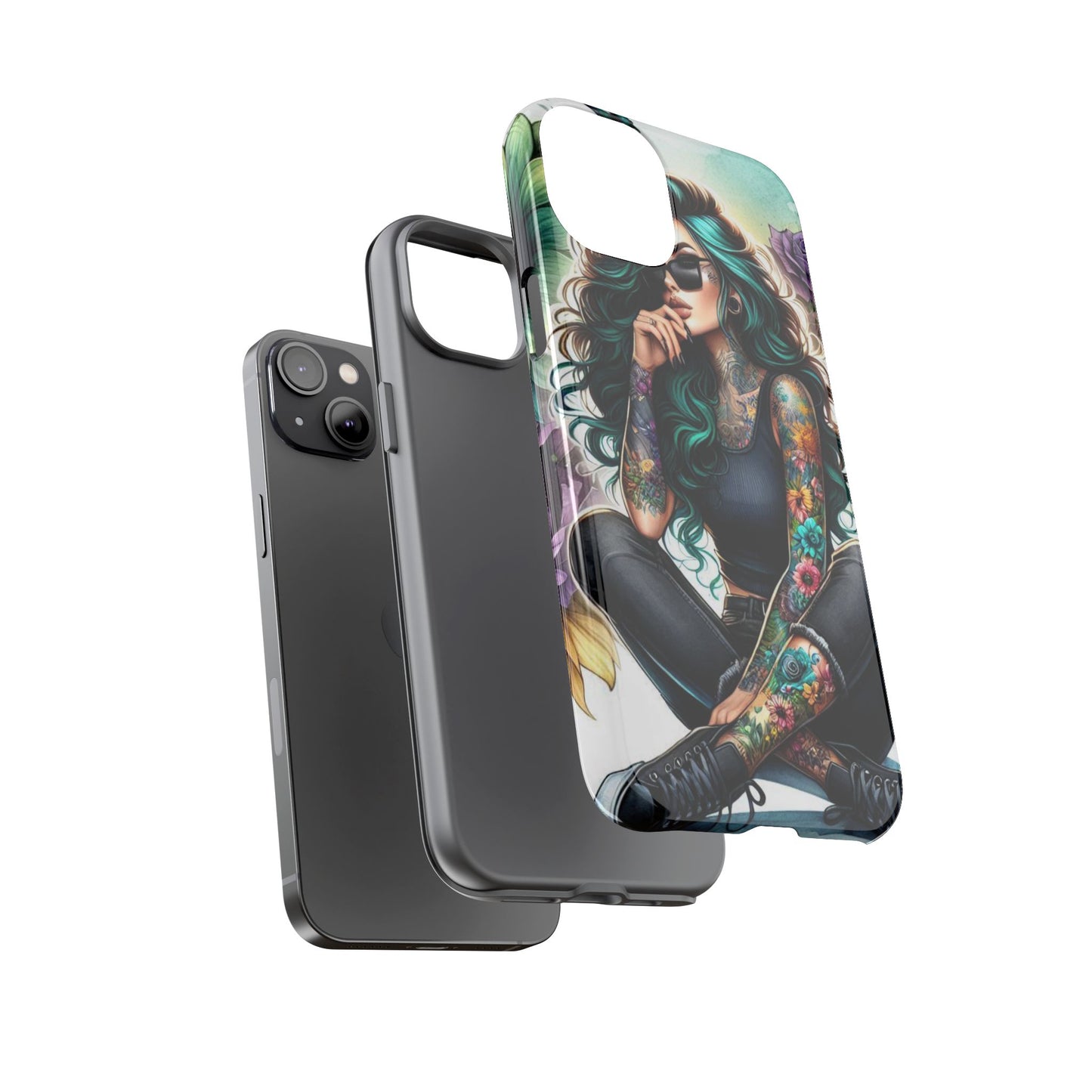 Urban Wildflower – Edgy Tattooed Beauty Mobile Cover
