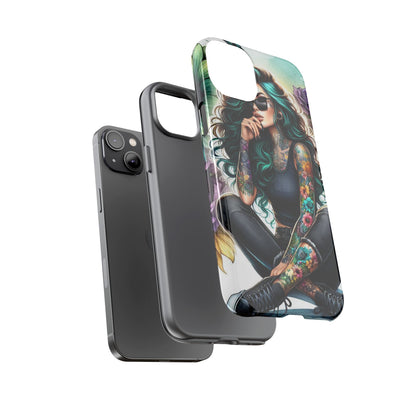 Urban Wildflower – Edgy Tattooed Beauty Mobile Cover