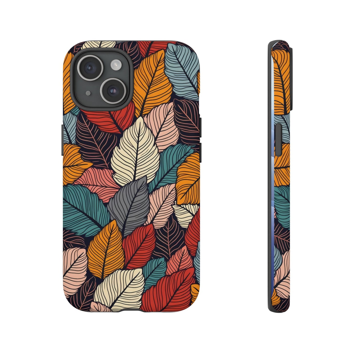 Colorful Abstract Leaves Pattern Design