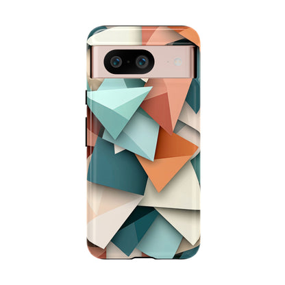 Origami Prism – Abstract Tri-Fold Geometry Phone Case – iPhone, Google Pixel, Samsung