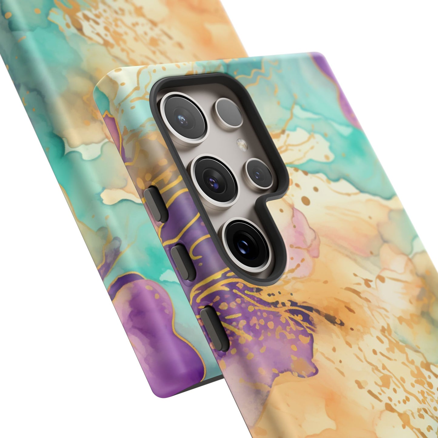 Golden Aura Abstract Watercolor Mobile Case