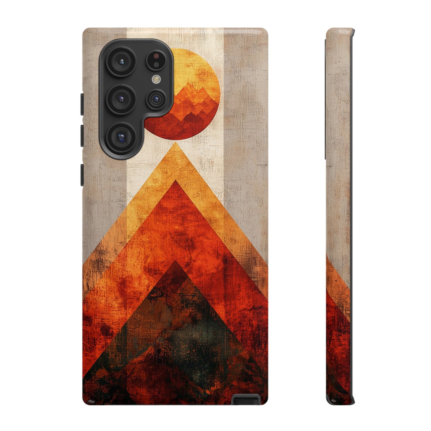 Boho Sun & Peaks Geometric Phone Case for iPhone, Pixel & Samsung