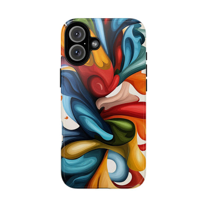 Chromatic Swirl – Abstract Expression Phone Case for iPhone, Samsung & Pixel
