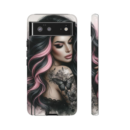 Butterfly Noir – Gothic Beauty & Inked Elegance Mobile Cover