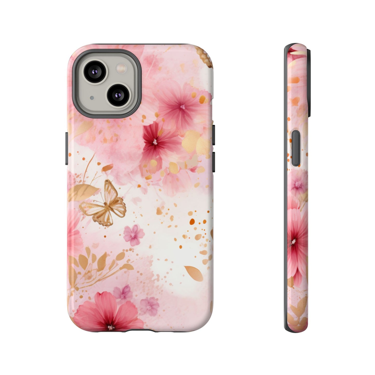 Blush Elegance Floral Mobile Case