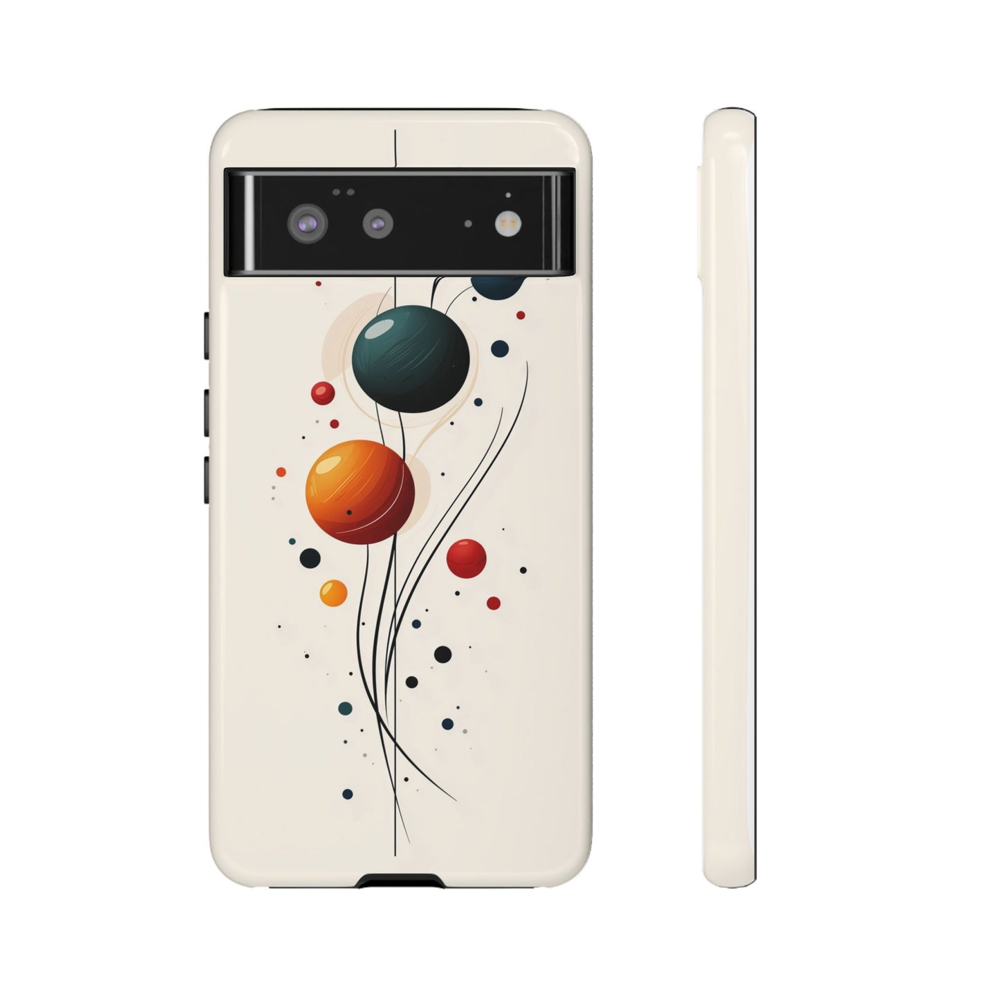 Modern Orbit Abstract Phone Case – Minimal Planet-Inspired Design for iPhone, Samsung & Pixel