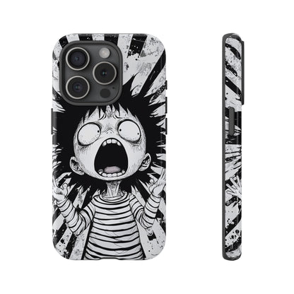 Maximum Panic Mode | Scream Kid Art  Phone Case for iPhone, Samsung & Pixel