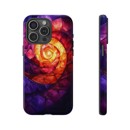 Retro Spiral Psychedelic Phone Case for iPhone, Samsung & Pixel