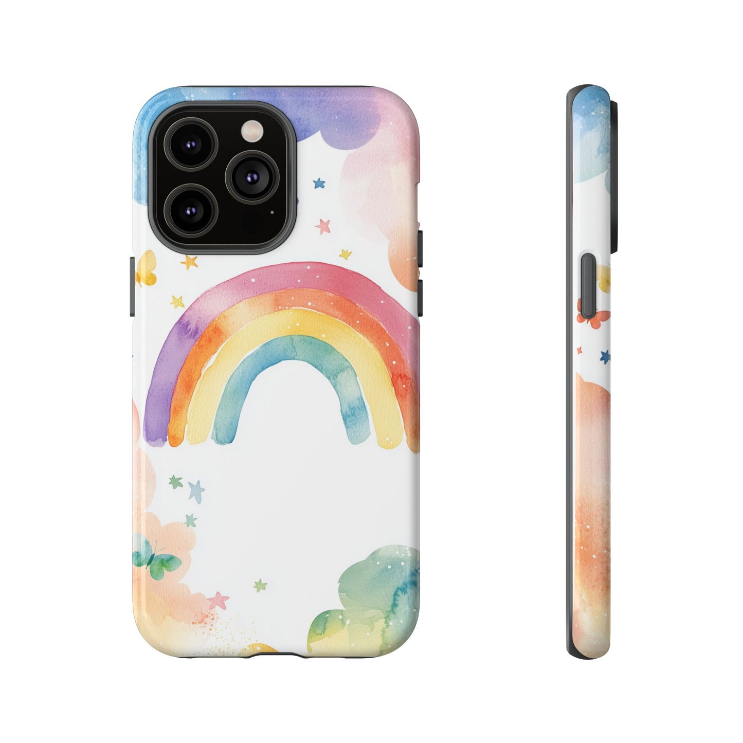 Rainbow Whimsy Watercolor Phone Case for iPhone, google Pixel & Samsung
