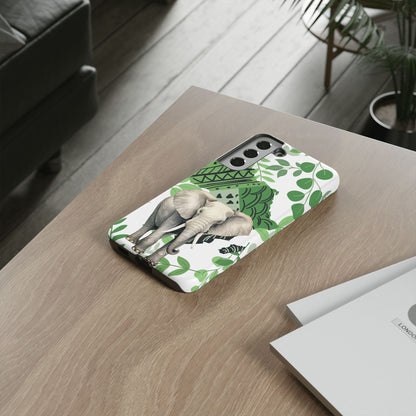 Tropical Elephant Mobile Cover – Nature-Inspired Boho Art