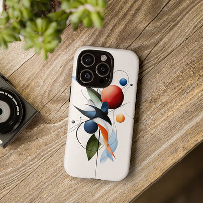 Orbit Bloom – Minimal Abstract Art Phone Case for iPhone, Samsung & Pixel