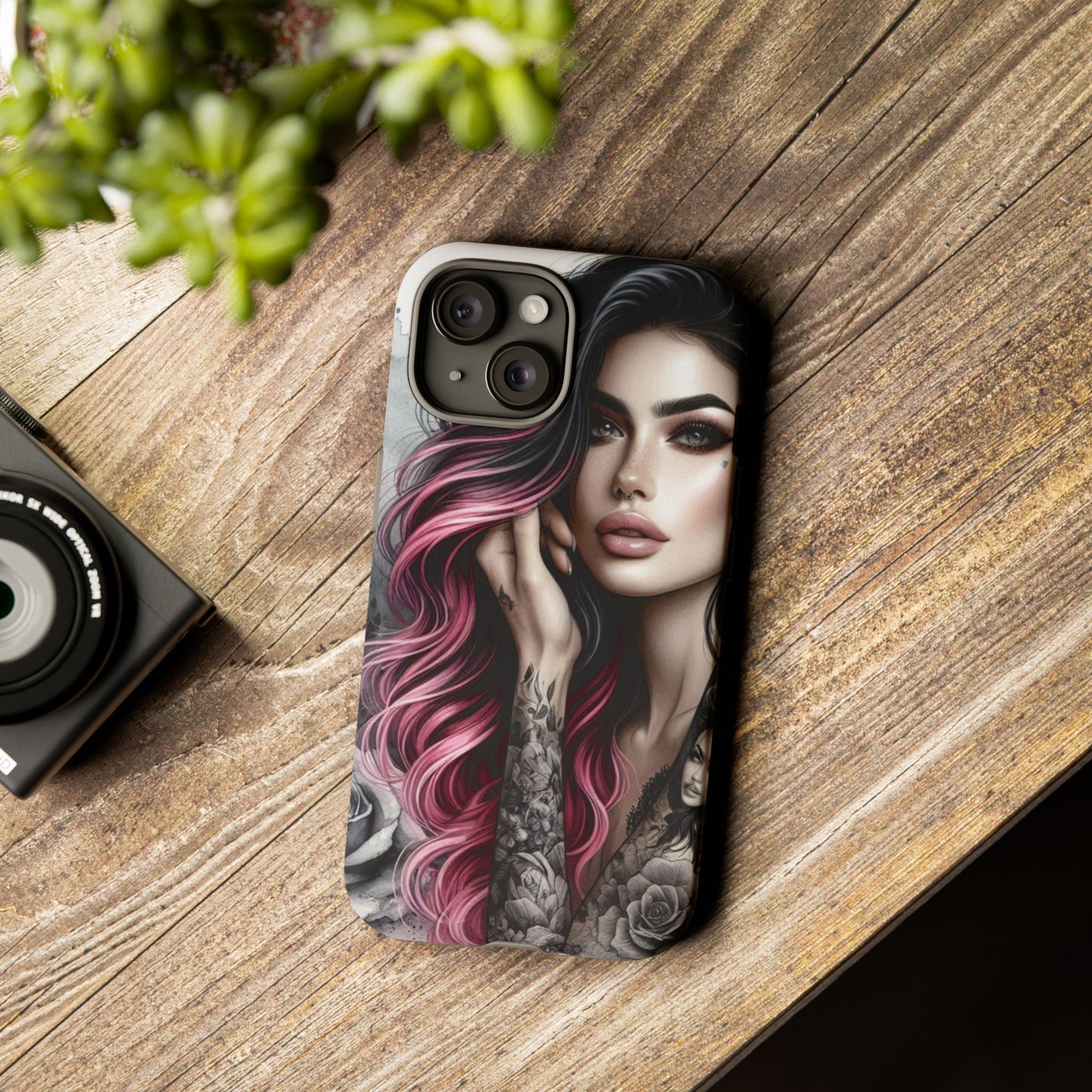 Tattooed Elegance – Gothic Art Mobile Cover