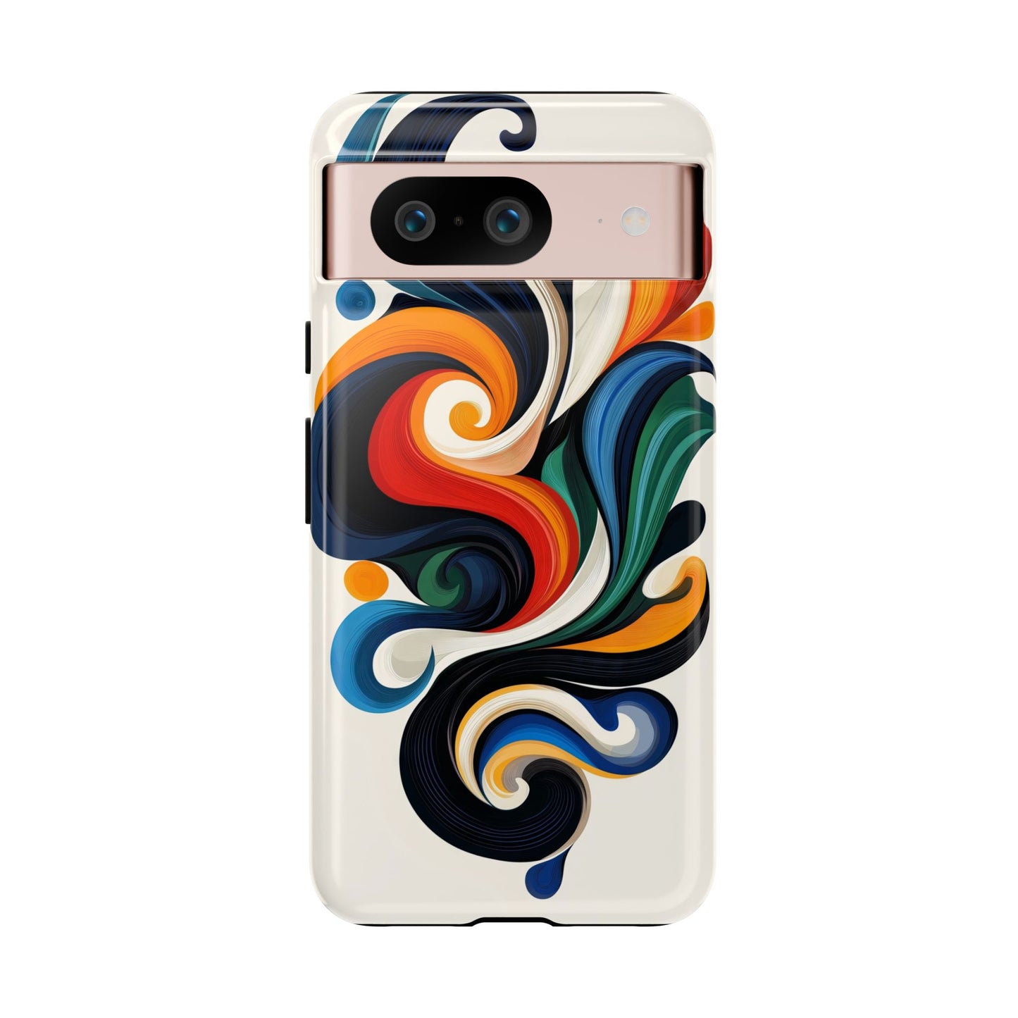 WhirlMuse – Elegant Swirl Abstract  Phone Case for iPhone, Samsung & Pixel
