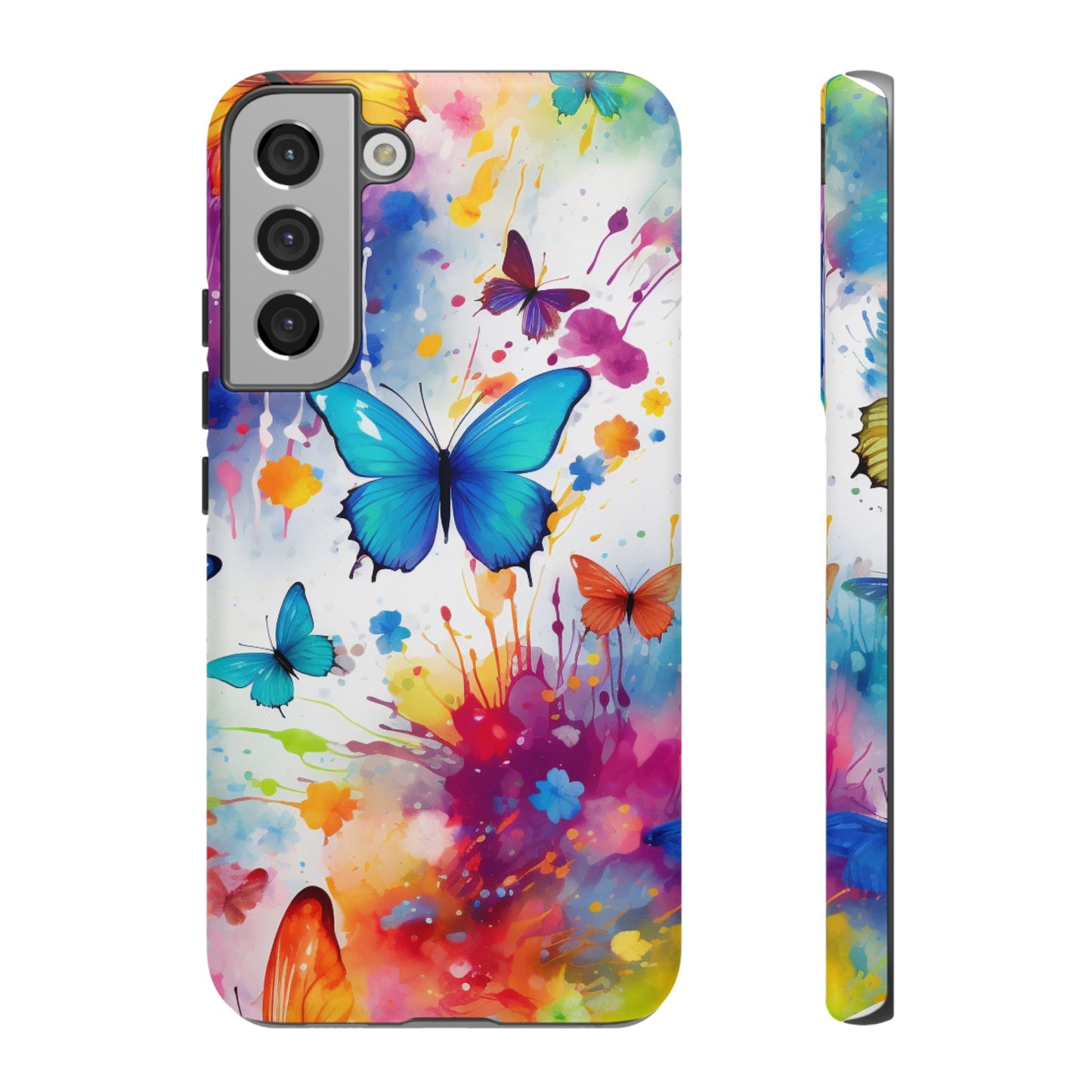 Vibrant Watercolor Butterfly Mobile Case