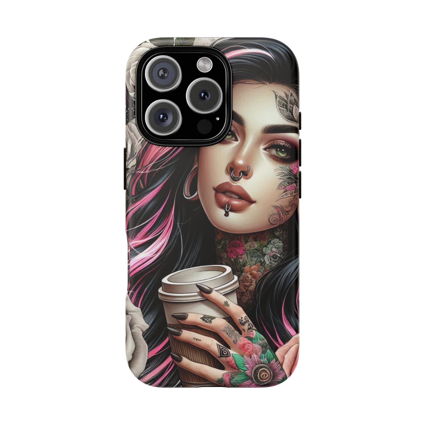 Gothic Rose Coffee Queen Mobile Case