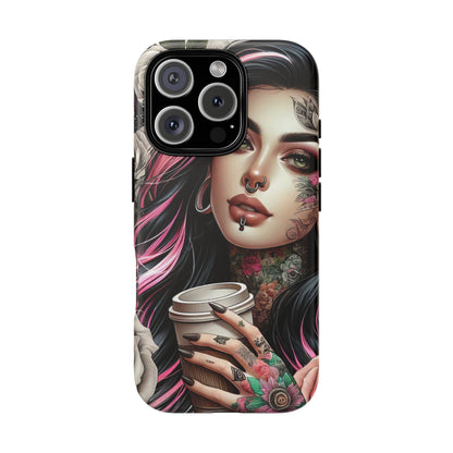 Gothic Rose Coffee Queen Mobile Case