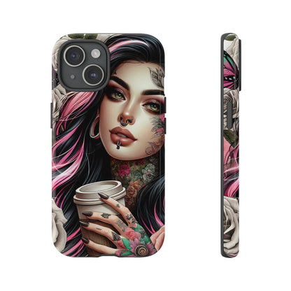 Gothic Rose Coffee Queen Mobile Case