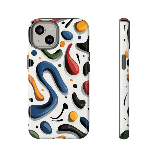Color Cascade – Glossy Abstract Blob Case for iPhone, Pixel & Samsung