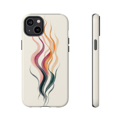 Whispering Waves – Elegant Line Art Abstract Phone Case for iPhone, Samsung & Pixel