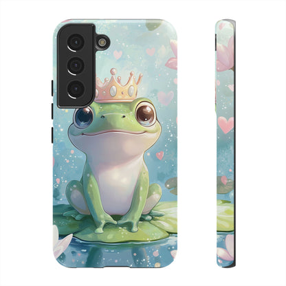 Royal Frog Phone Case – Cute Anime Aesthetic for iPhone, Google Pixel & Samsung