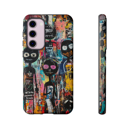 Basquiat Art iPhone Case – Modern Urban Graffiti Design - iPhone, Samsung & Google Pixel Cover - Artistic Painting Case,  Art Lover Gift